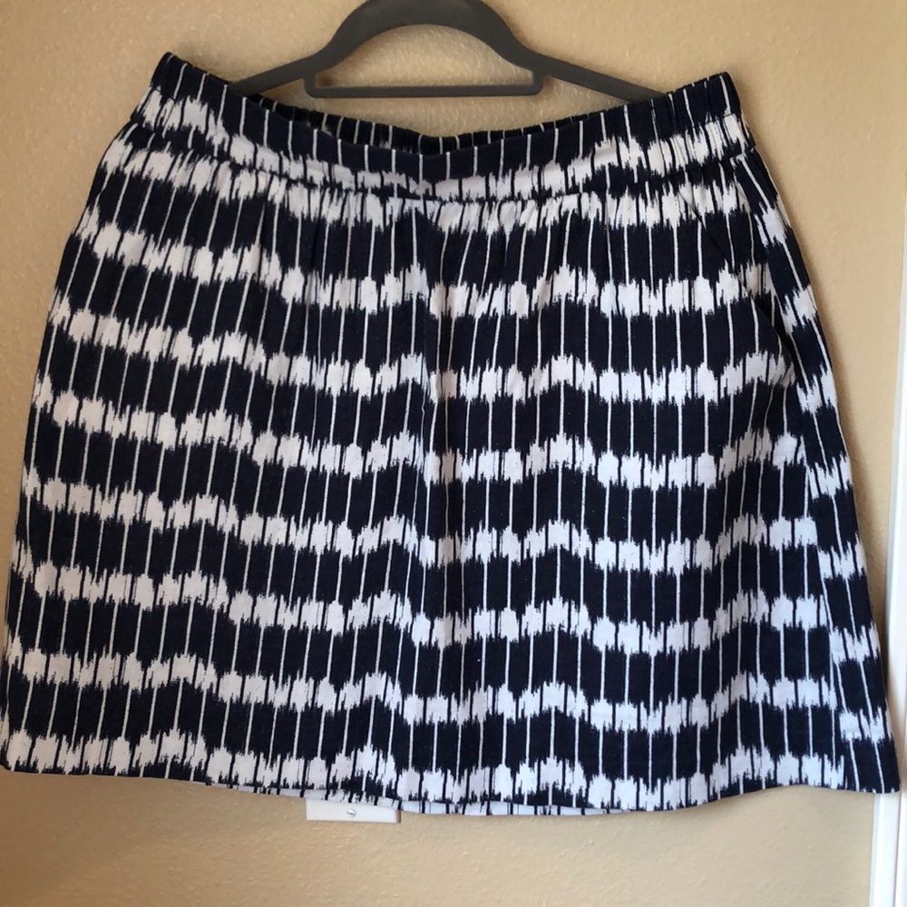 Loft summer Skirt navy&white, M, fun and flirty!